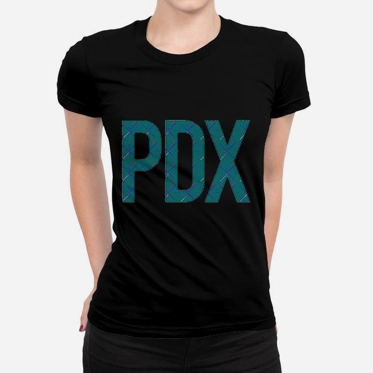 Poster Foundry Portland Pdx Airport Carpet Design Women T-shirt