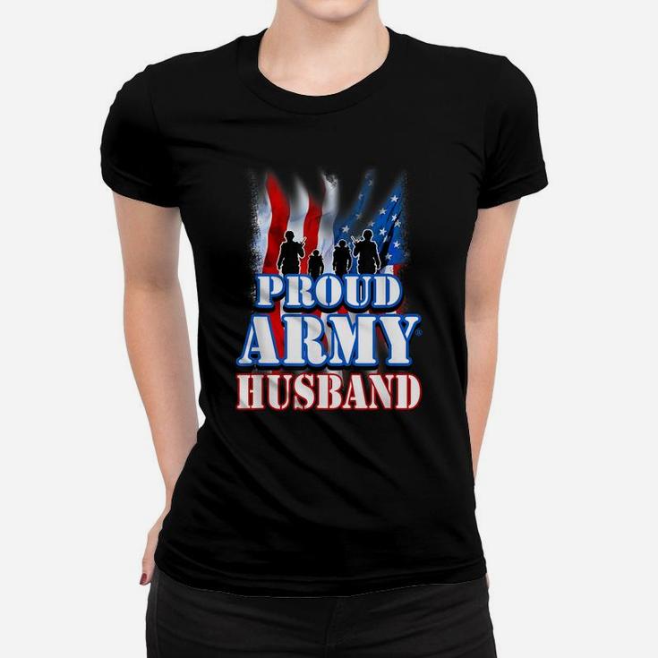 Proud Army Husband Shirt Patriotic Usa Flag Men Women T-shirt