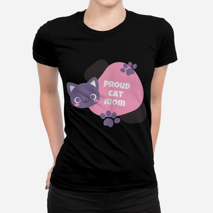 Proud Cat Mom Women Youth Tees Pet Lovers Gift Women T-shirt