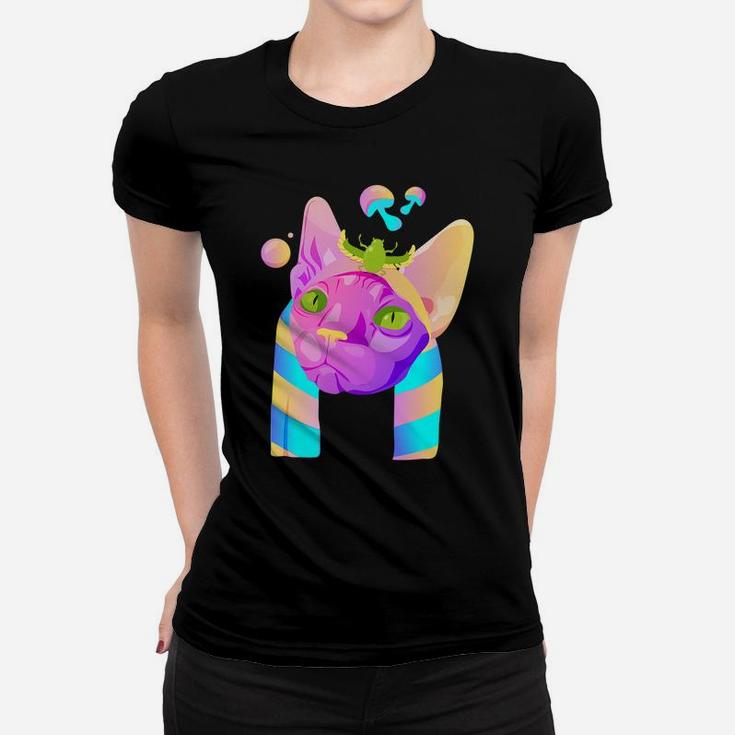 Psychedelic Cat Women T-shirt