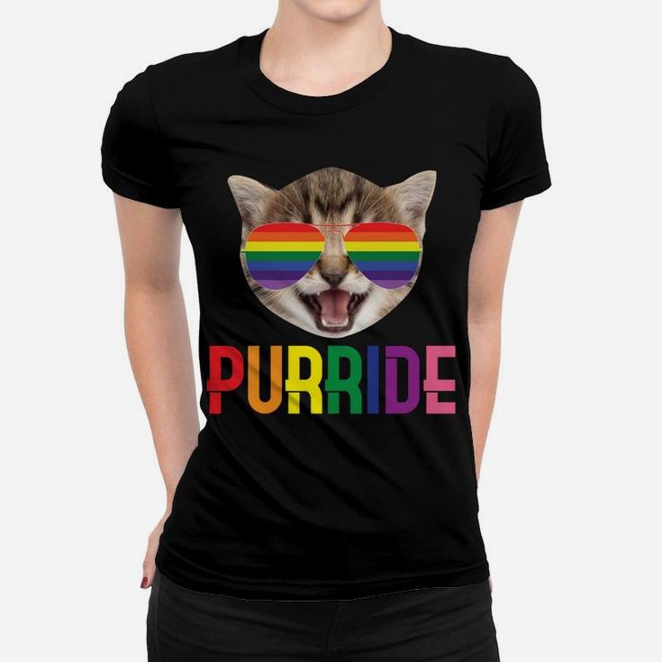 Purride | Cute Funny Lgbqt Cat Lovers Gift Sweatshirt Women T-shirt