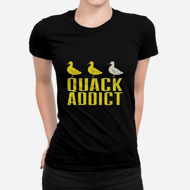Quack Addict Awesome Duck Design Women T-shirt