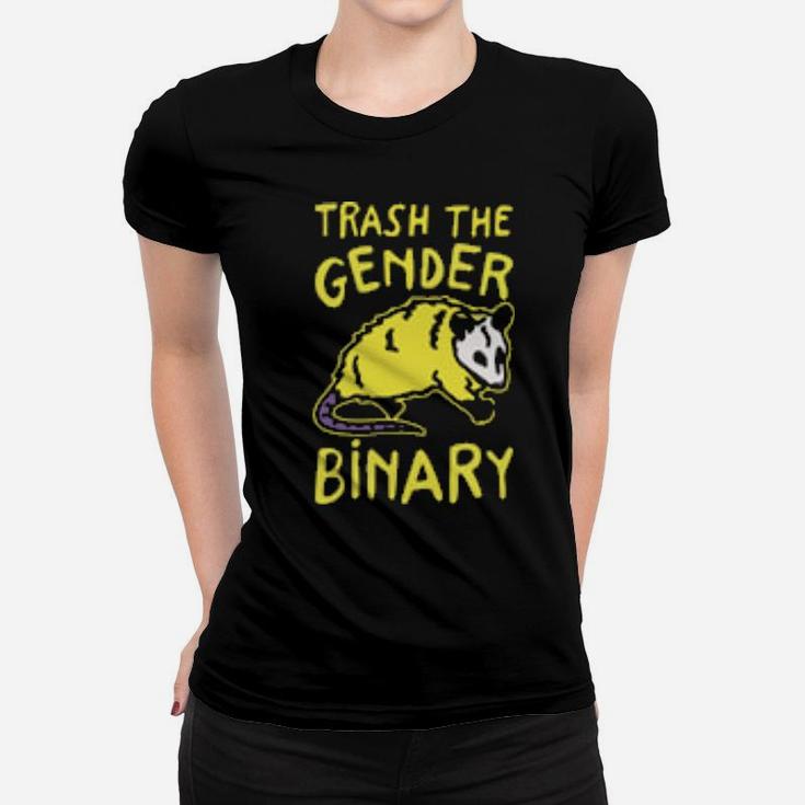 Raccoon Trash The Gender Binary Women T-shirt