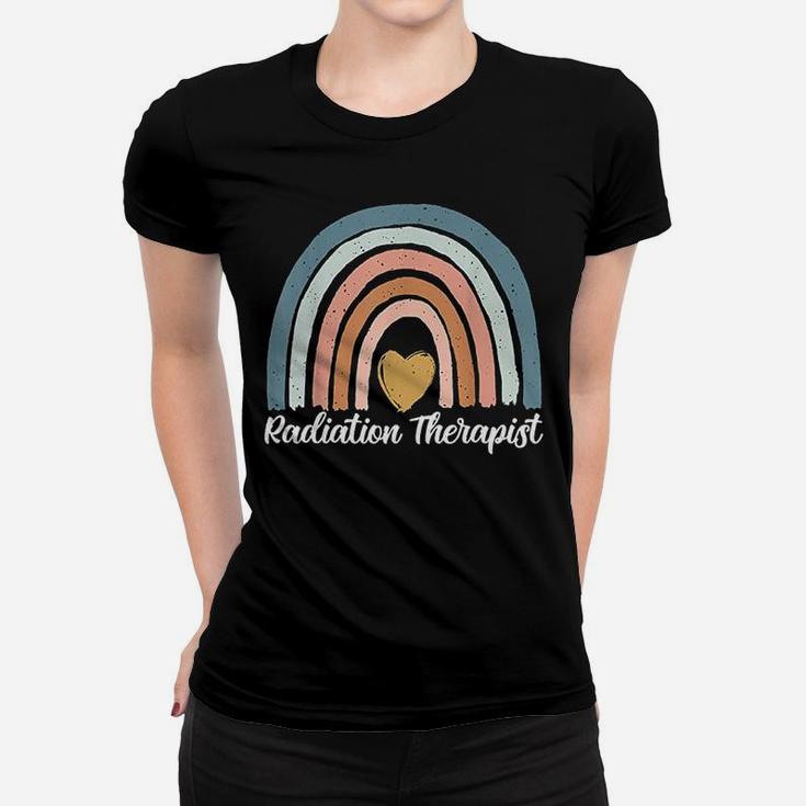 Radiation Therapist  Rainbow Heart Women T-shirt