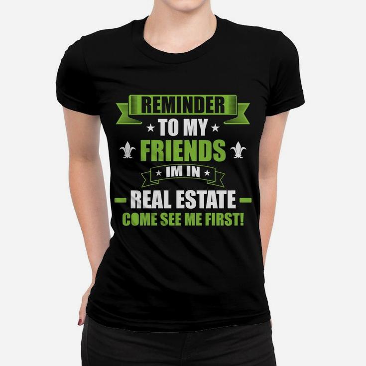 Real Estate Agent Realtor Women T-shirt