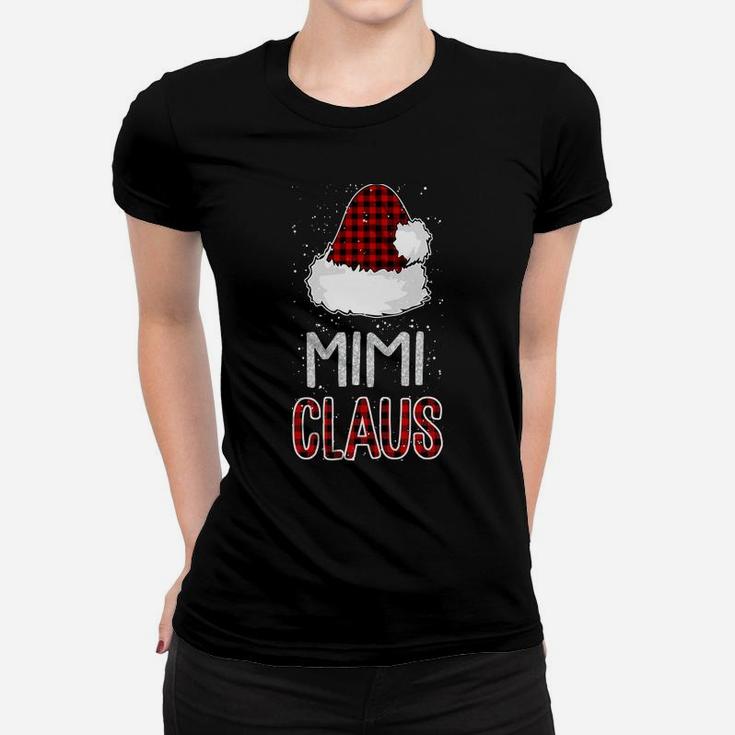 Red Plaid Mimi Claus - Matching Family Funny Christmas Gift Women T-shirt