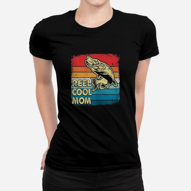Reel Cool Mom Funny Fish Fishing Women T-shirt