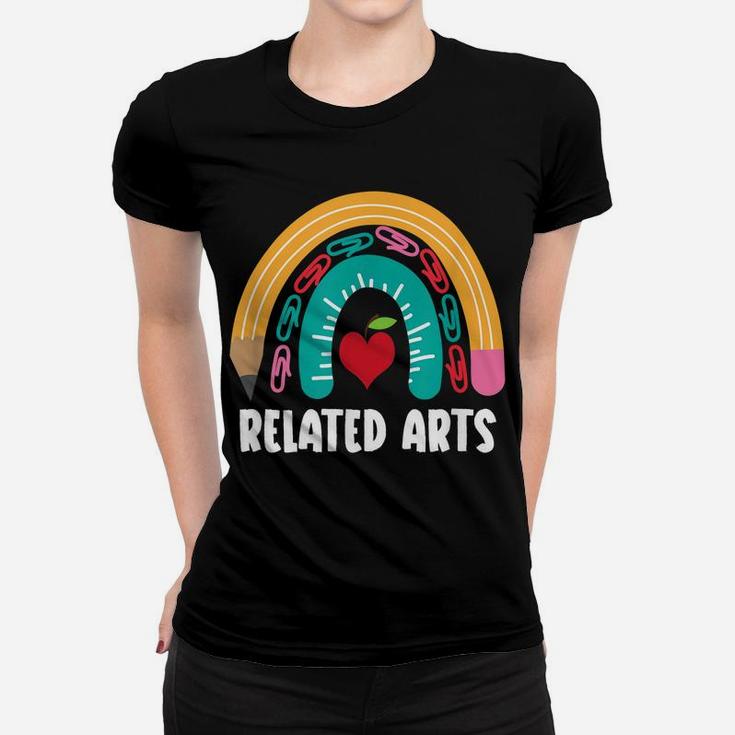 Related Arts, Funny Boho Rainbow For Teachers Women T-shirt