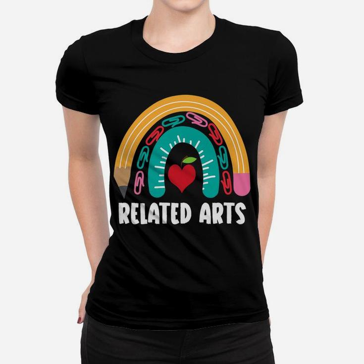 Related Arts, Funny Boho Rainbow For Teachers Women T-shirt