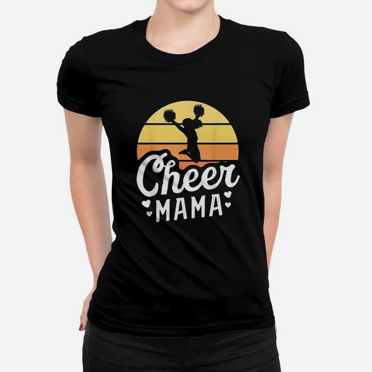 Retro Cheer Mama Cheerleader Mom Gifts Cheer Mom Women T-shirt