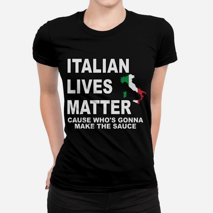 Retro Italian Lives Matter Shirt Retro Italy Flag Pride Women T-shirt