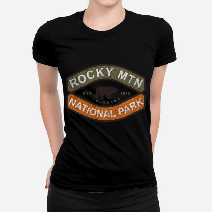 Rocky Mountain National Park Bear Vintage Women T-shirt