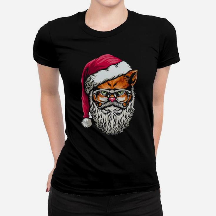 Santa Claus Cat Women T-shirt