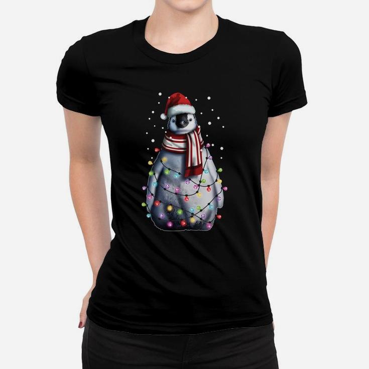 Santa Penguin, Christmas Gift For Men Women Kids, Cute Xmas Sweatshirt Women T-shirt
