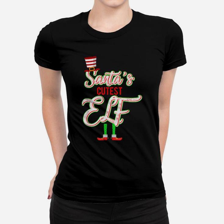 Santa's Cutest Elf Women T-shirt