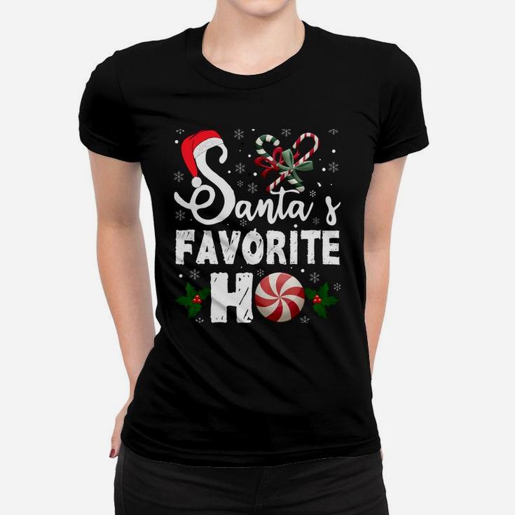 Santa's Favorite Ho Christmas Funny Santa Saying Men Women Women T-shirt