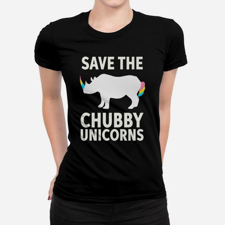 Save The Chubby Unicorns Rhino Activist Women T-shirt