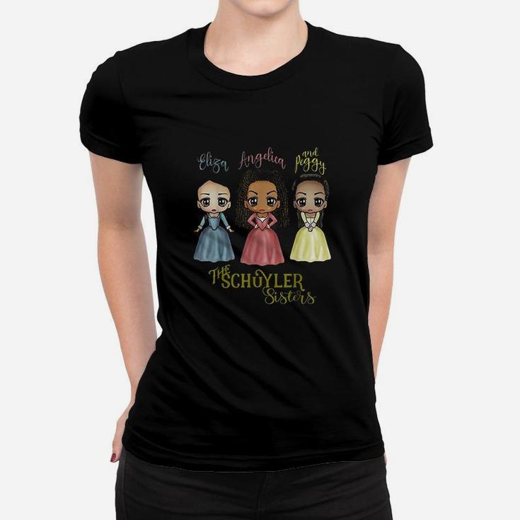 Schuyler Sisters Kawaii Art By Mary Layton Women T-shirt