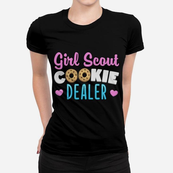 Scout For Girls Cookie Dealer Outfit Funny Scouting Family Women T-shirt