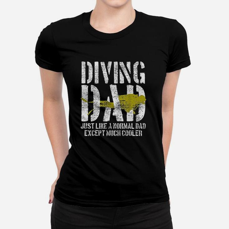 Scuba Diver Diving Deep Swim Underwater Women T-shirt