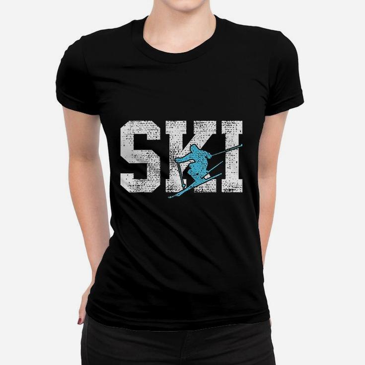 Ski Skiing Winter Vacation Women T-shirt