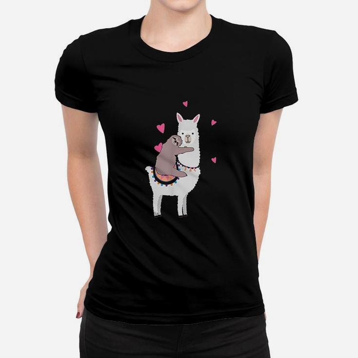 Sloth Riding Llama Shirt Best Friends Animal Lover Gift Tee