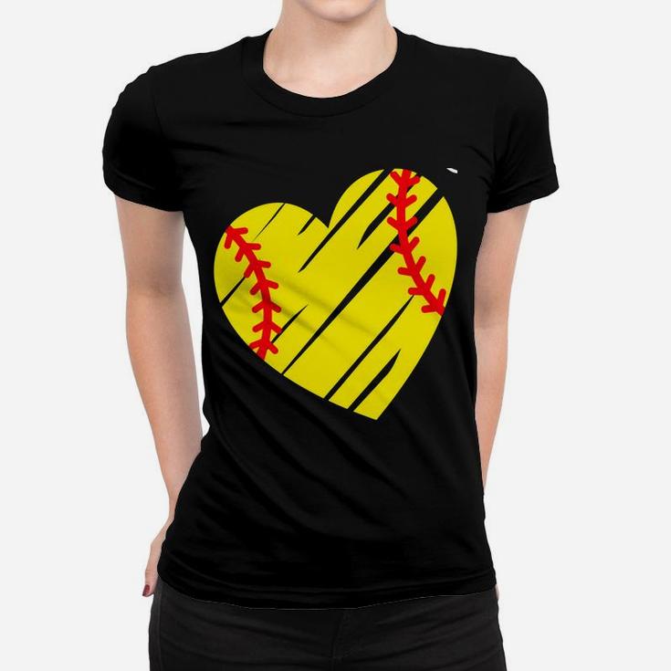 Softball Grandma Loves Her Softball Girls Women T-shirt