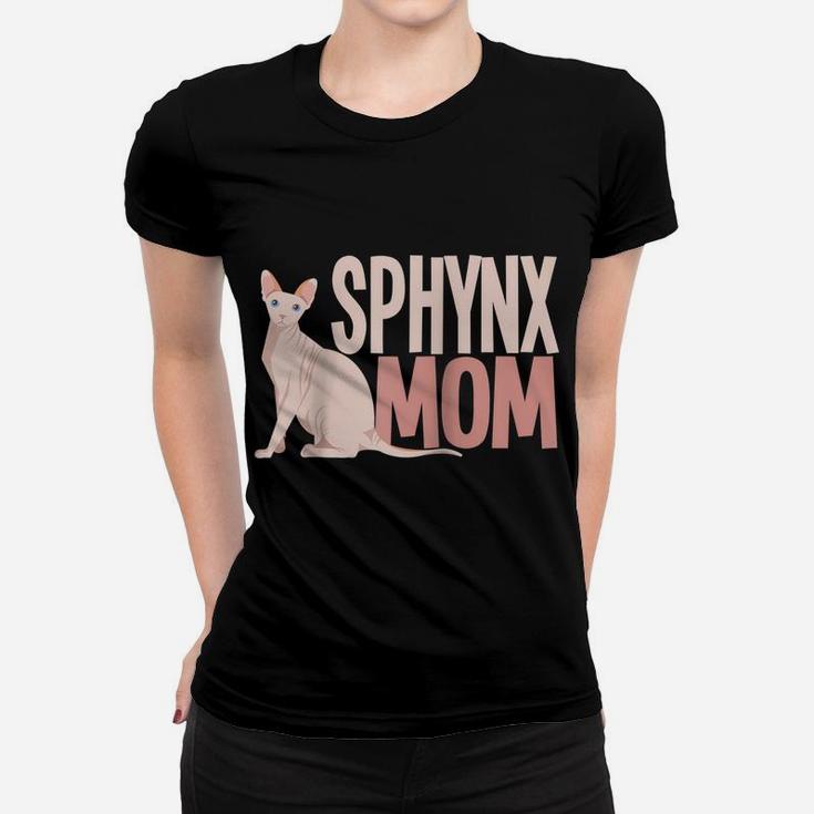 Sphynx Mom Cat Sphinx Hairless Cat Lovers Owner Gift Raglan Baseball Tee Women T-shirt
