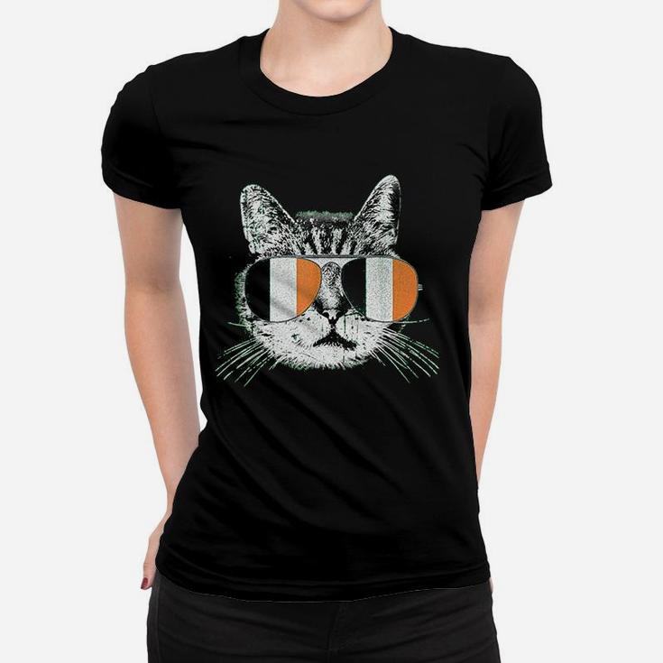 St Patricks Day Cat Irish Flag Catty Catricks Men Women Women T-shirt
