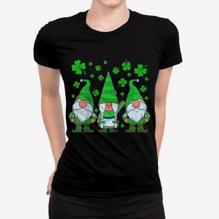 St Patricks Day Gnome Shamrock Gnomes Clover Women Kids Raglan Baseball Tee Women T-shirt