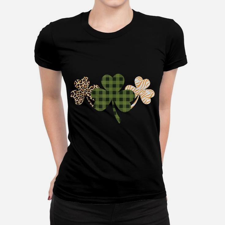St Patricks Day Shamrock Green Irish St Patrick Lucky Clover Women T-shirt