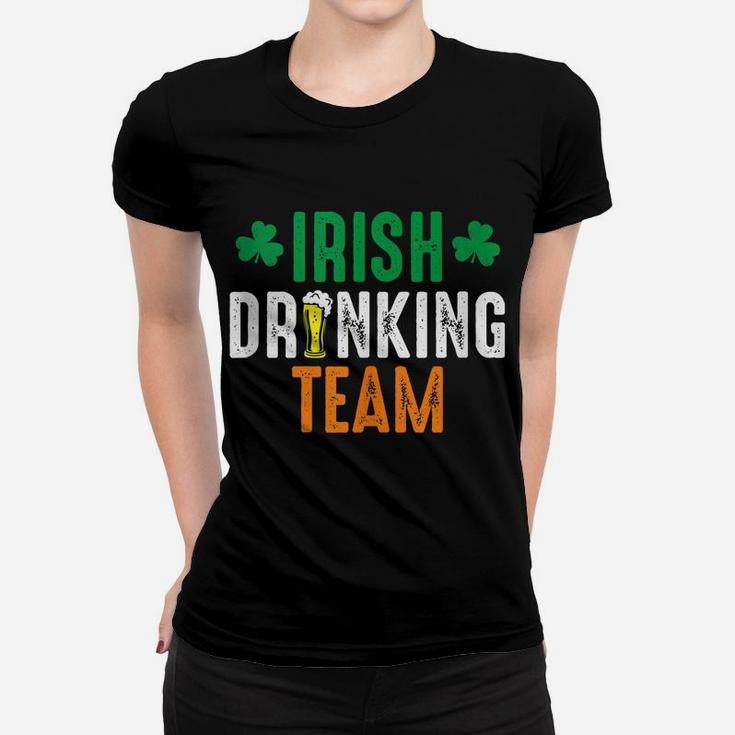 St Patrick's Irish Beer Drinking Team Ireland Flag Clover Women T-shirt