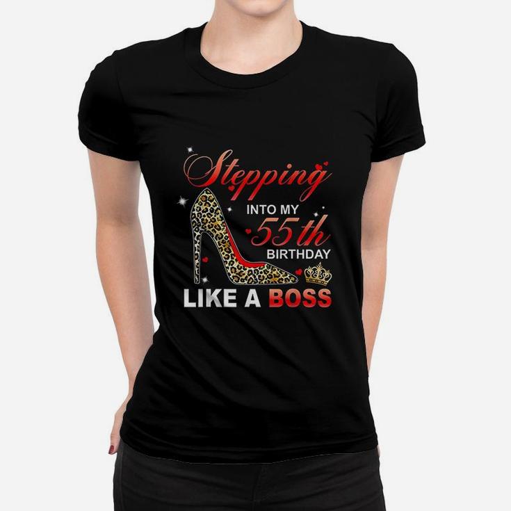 Stepping Into My 55Th Birthday Like A Boss Since 1965 Mother Women T-shirt