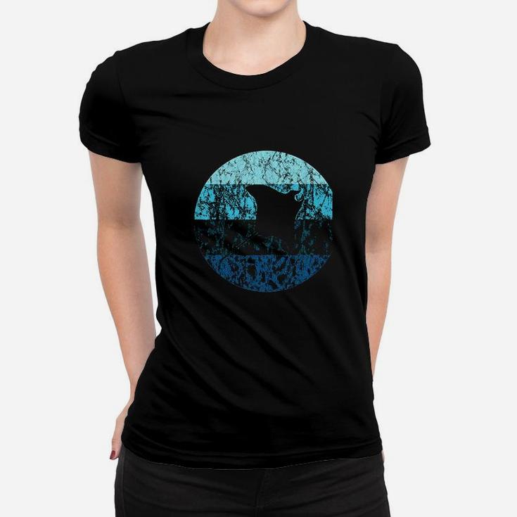 Stingray Manta Ray Retro Vintage Ocean Water Animal Women T-shirt