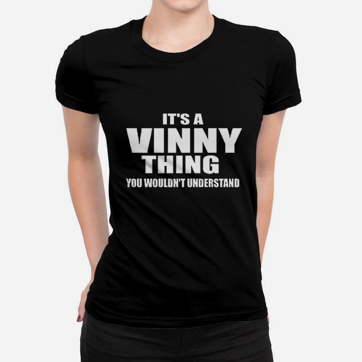 Stuff With Attitude Vinny Thing Black Women T-shirt