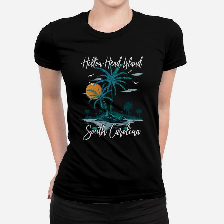 Summer Vacation Retro South Carolina Hilton Head Island Women T-shirt