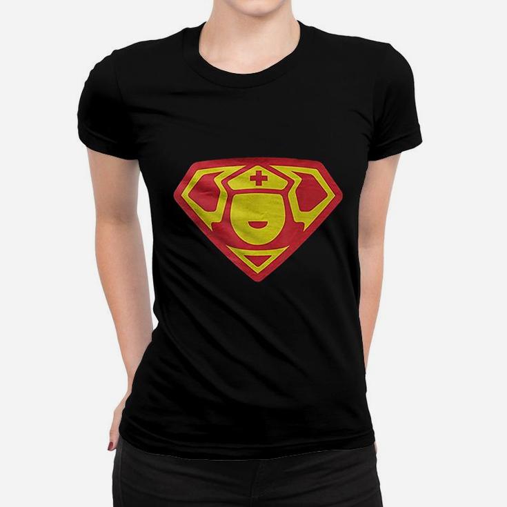 Super Nurse Superhero Superpower Funny Women T-shirt
