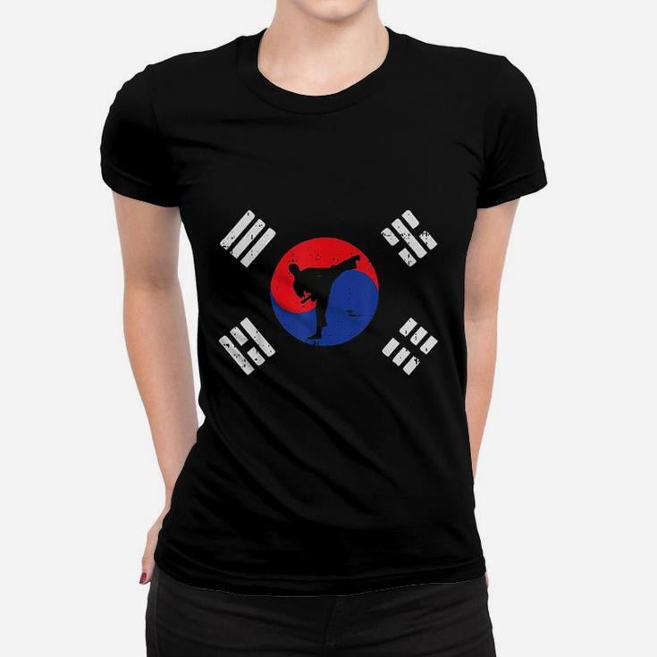 Taekwondo South Korea Flag Women T-shirt