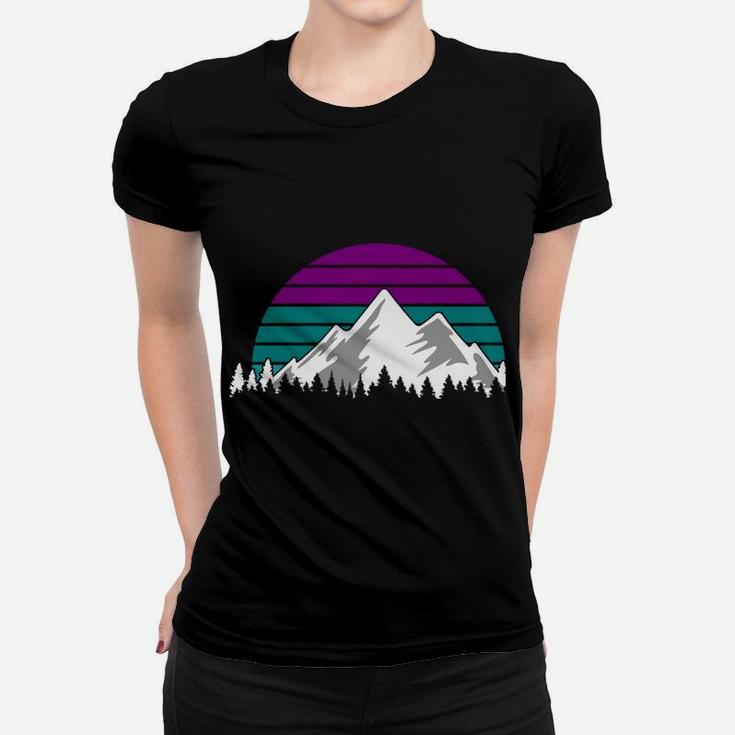 Take A Hike Funny Retro Vintage Sunset Mountains Hiking Women T-shirt