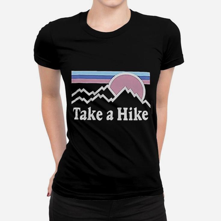 Take A Hike Printed Camping Hiking Graphic Women T-shirt