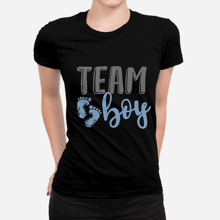Team Boy Gender Reveal Baby Shower New Baby Women T-shirt