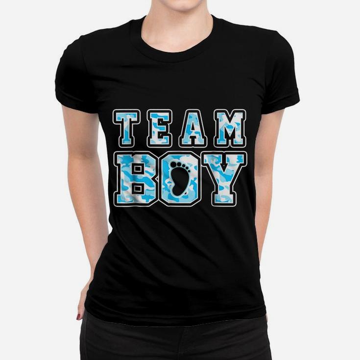 Team Boy Shirt - Blue Baby Shower Gender Reveal Shirt Women T-shirt