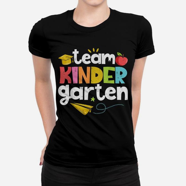 Team Kindergarten Teacher Student Funny Back To School Gifts Women T-shirt