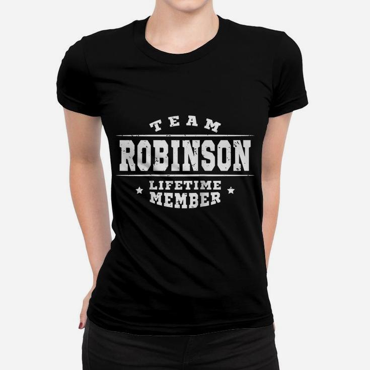 Team Robinson Lifetime Member - Proud Family Name Surname Raglan Baseball Tee Women T-shirt