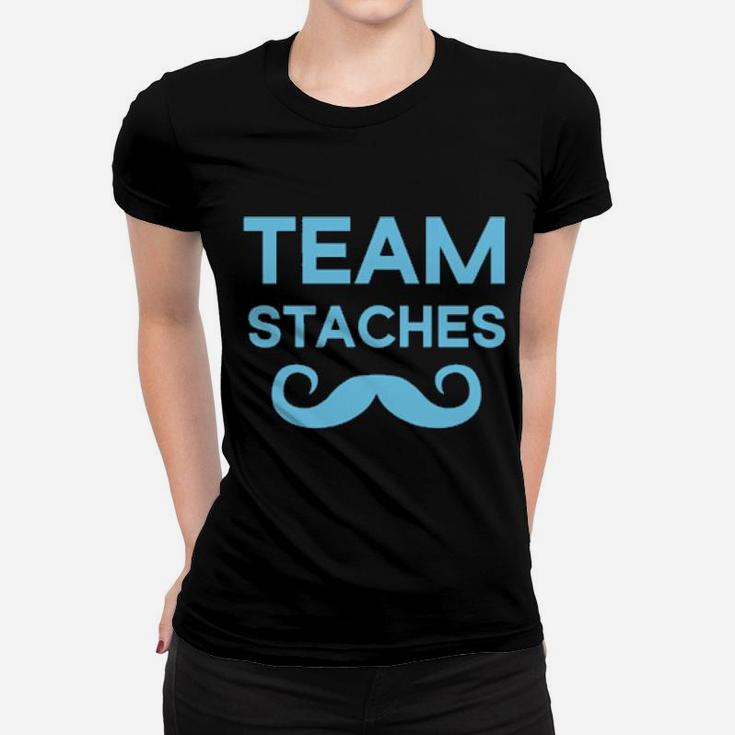 Team Staches Gender Reveal Women T-shirt