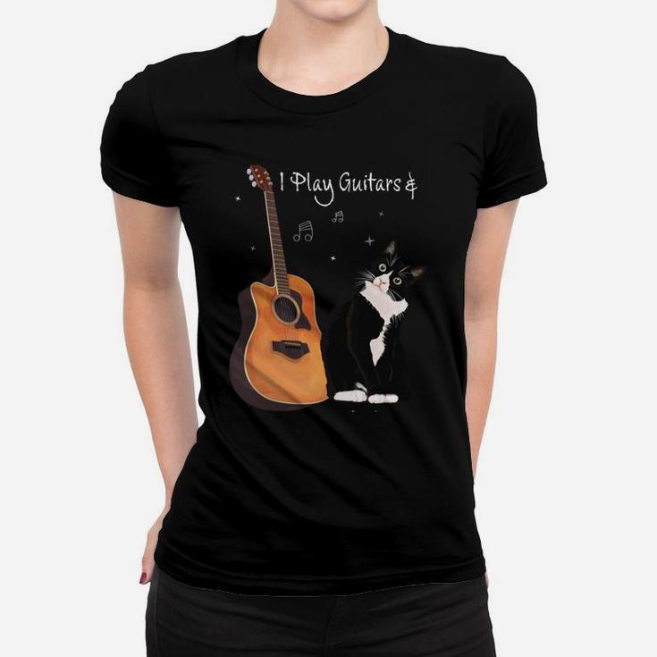 That's What I Do I Pet Cats Play Guitars & I Know Things Women T-shirt