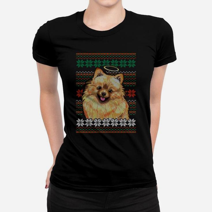 The Pomeranian Ugly Christmas Sweater Design Sweatshirt Women T-shirt