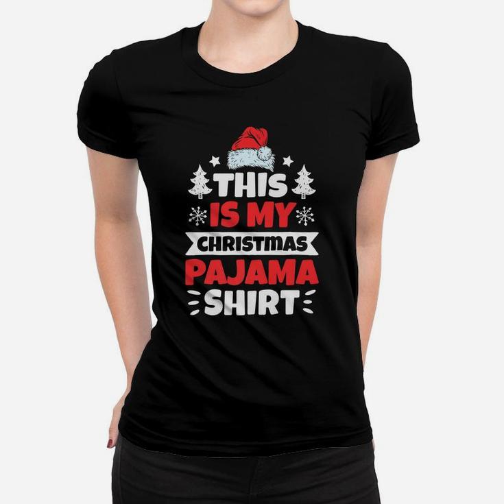 This Is My Christmas Pajama Funny Santa Boys Kids Men Xmas Women T-shirt