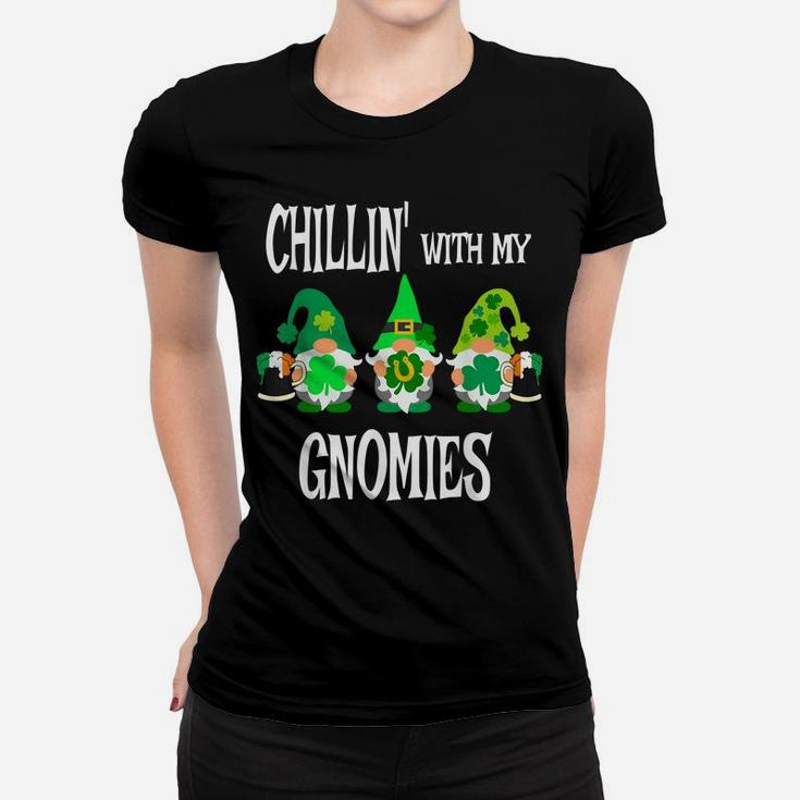 Three Gnome Saint Patricks St Paddys Clover Leaf Beer Women T-shirt