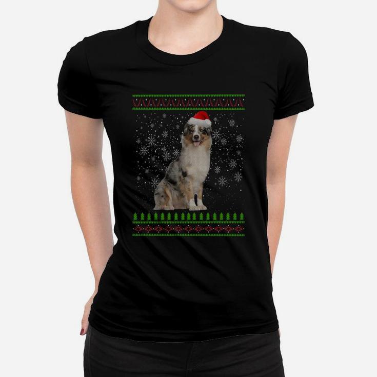 Ugly Christmas Aussie Dog Xmas Merry Christmas Gifts Sweatshirt Women T-shirt